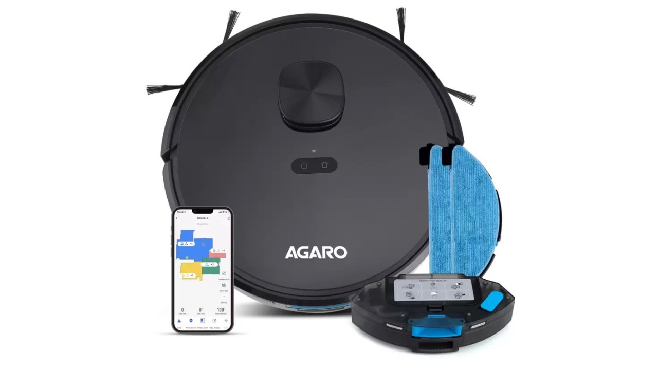 AGARO Alpha Robotic Floor Cleaner with 2 in 1 Mopping and Vacuum