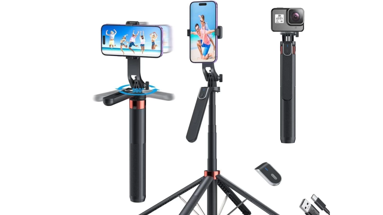 GADGETSWEAR 71-inch Mobile Selfie Stick Tripod