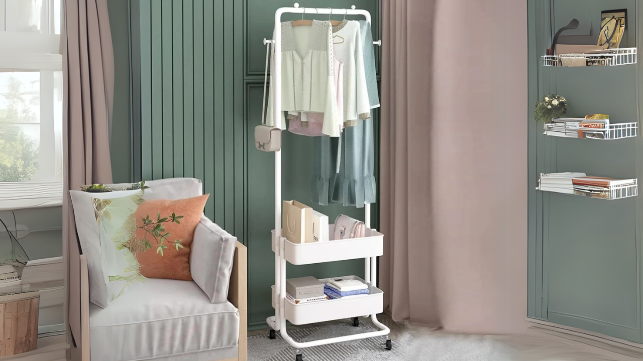 LEOPAX Aluminium Floor Cloth Dryer Stand