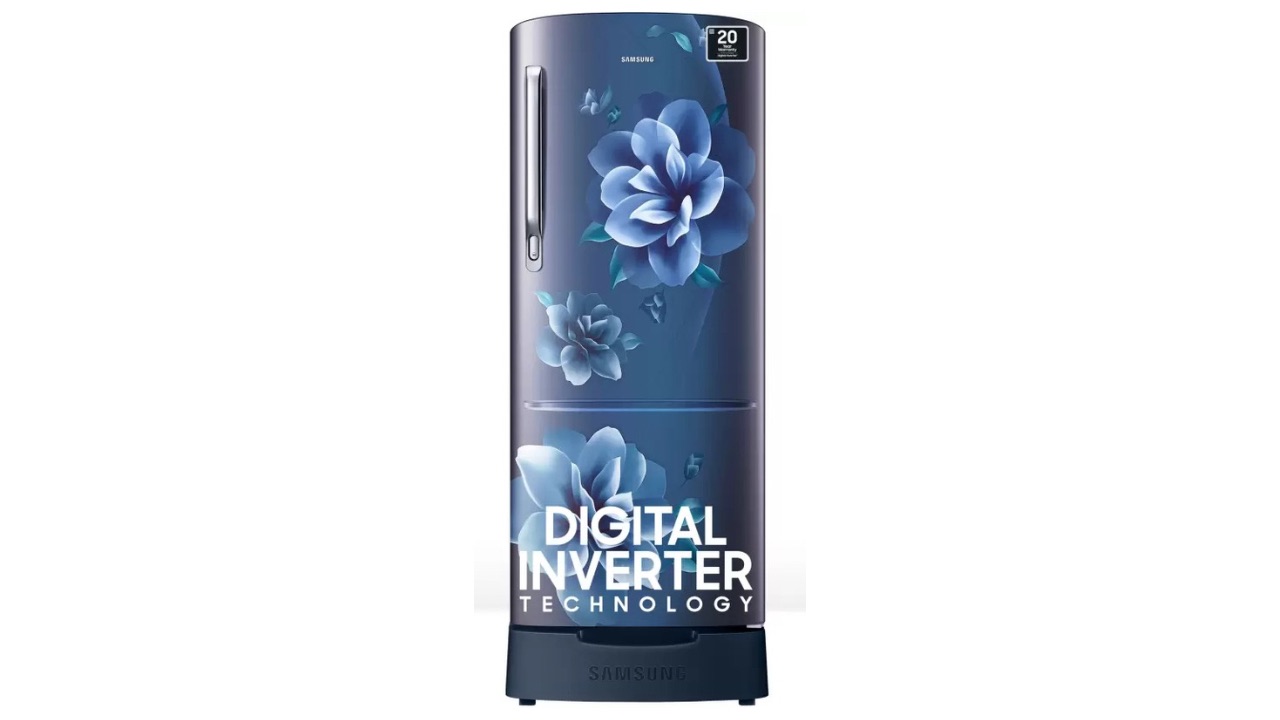 SAMSUNG 183 L Direct Cool Single Door 4 star refrigerator (Camellia Blue, RR20C1824CU_HL)