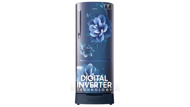 SAMSUNG 183 L Direct Cool Single Door 4 star refrigerator (Camellia Blue, RR20C1824CU_HL)