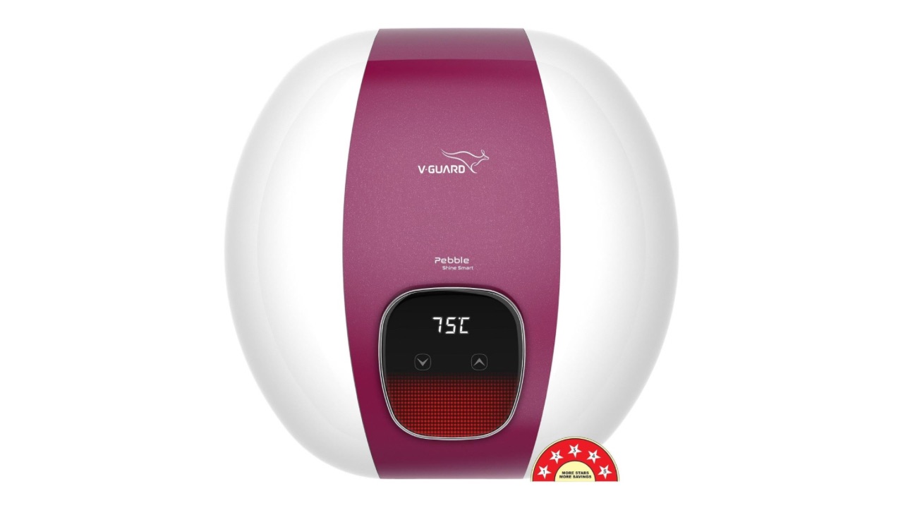 V-Guard Pebble Shine 15L Smart Geyser