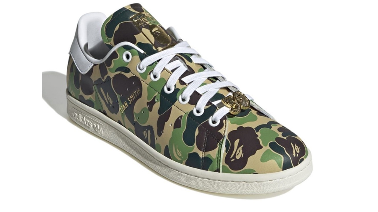 ADIDAS Originals Men Printed STAN SMITH BAPE Sneakers