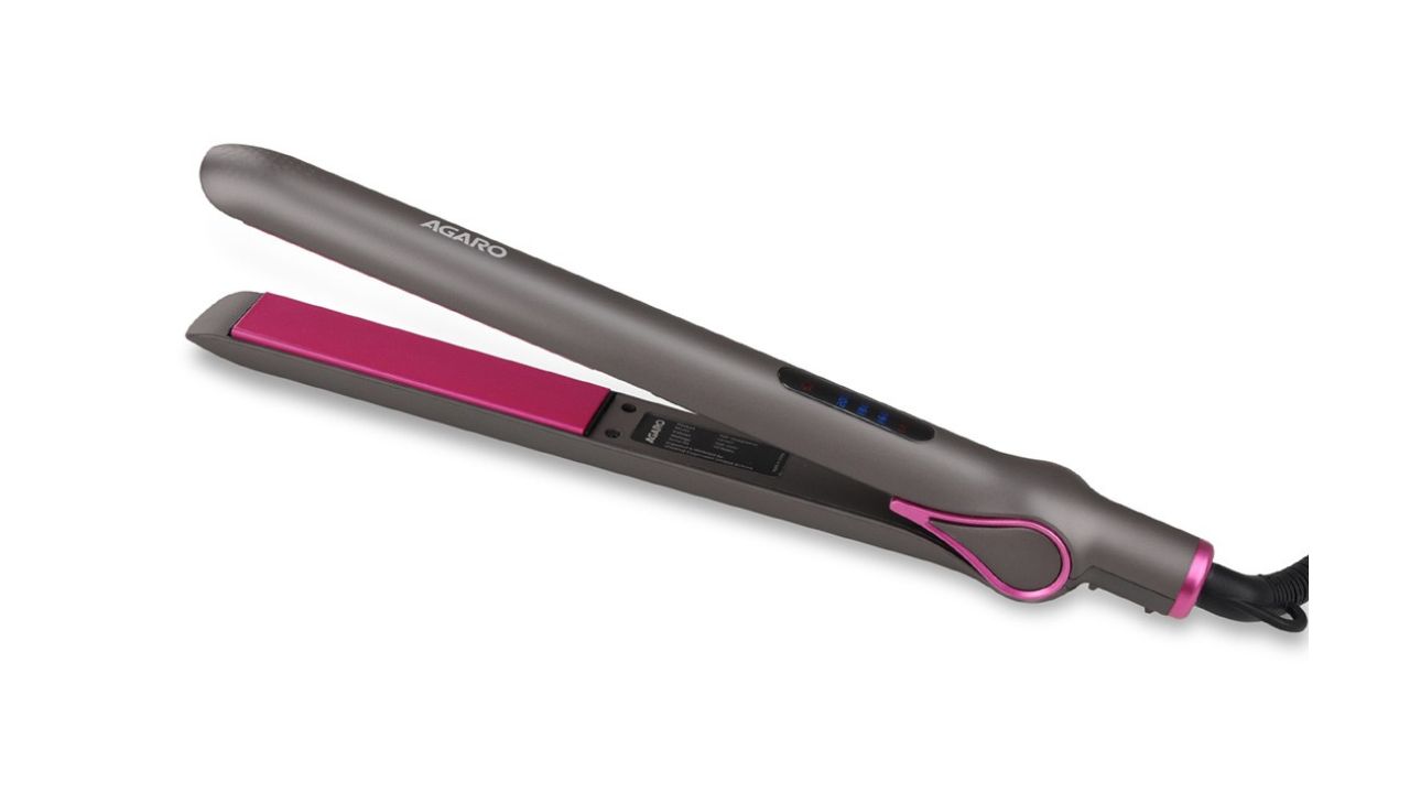Agaro HS1957 Hair Straightener With Ceramic Coated Titanium Plates