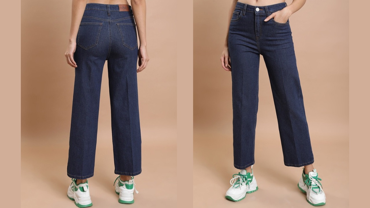 Basics By Tokyo Talkies Women Flared Light Fade Stretchable Jeans