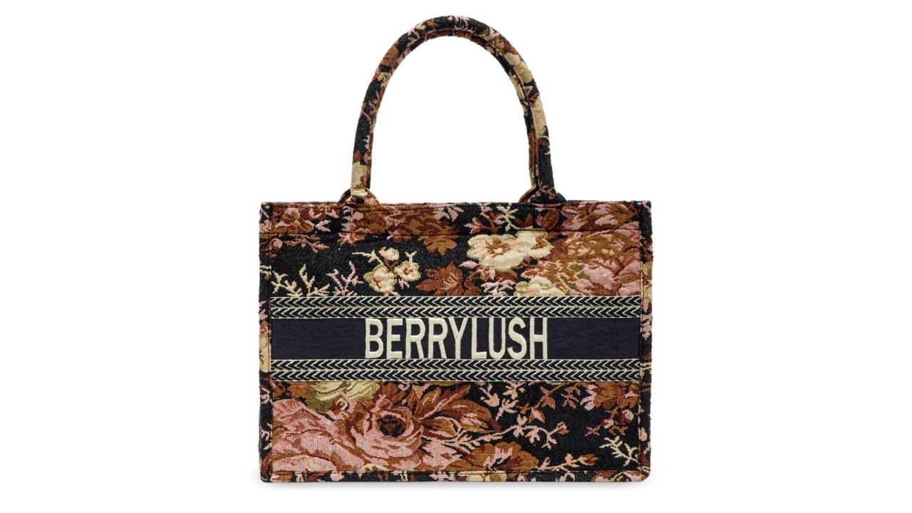 Berrylush Printed Structured Tote Bag