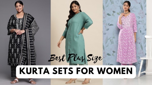 Best plus size kurta sets for Women
