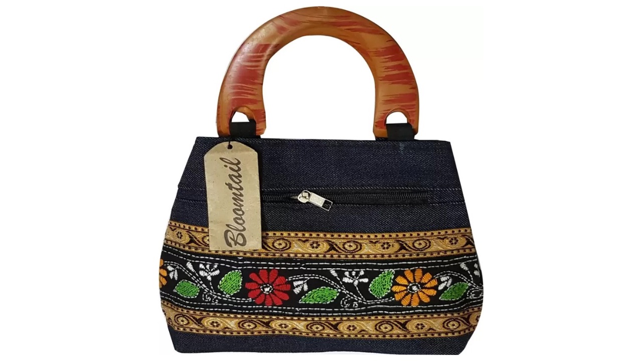 Bloomtail Women Multicolor Blue Hand-Held Bag