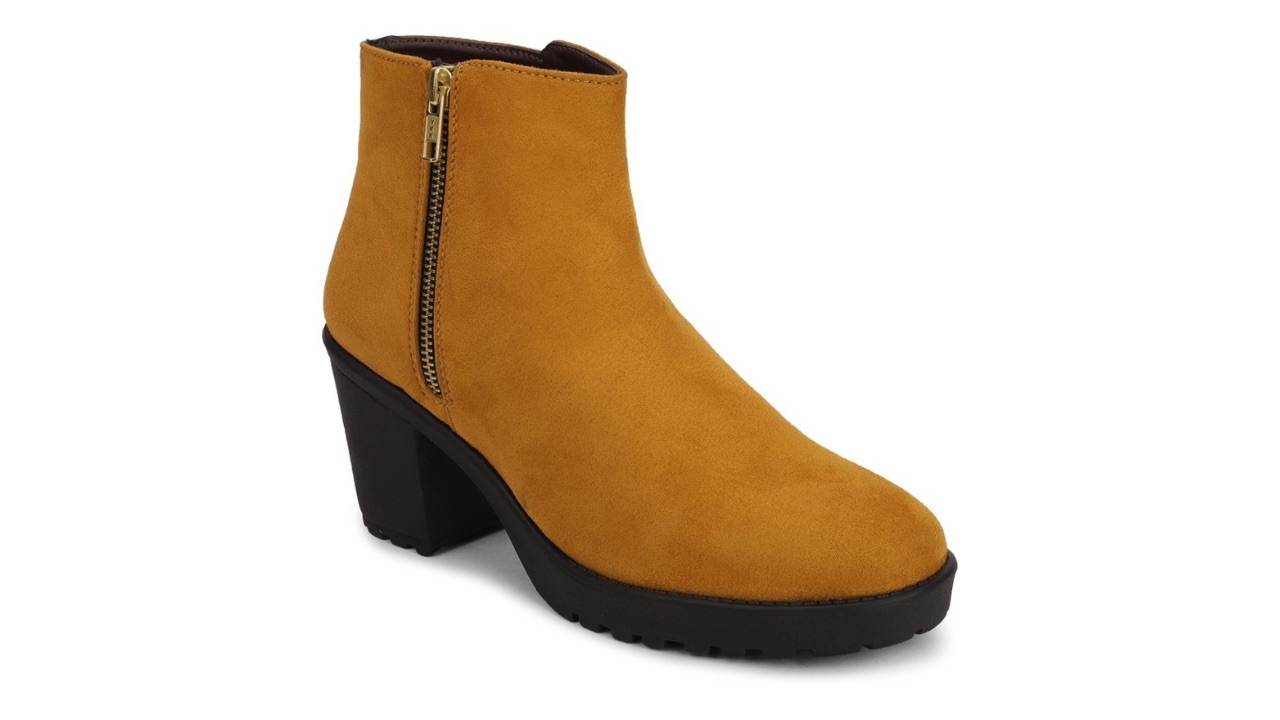 Bruno Manetti Woman Camel Brown Suede Block Heeled Boots