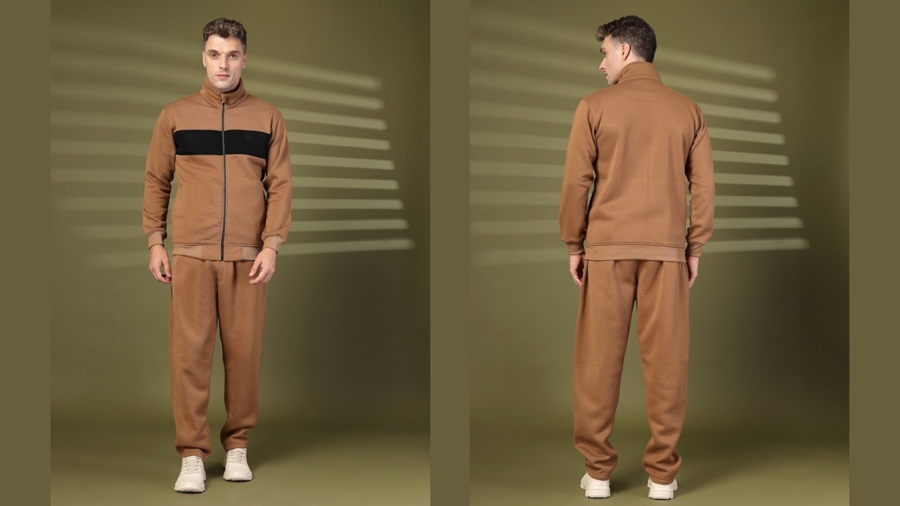 CHKOKKO Men Winter Tracksuits
