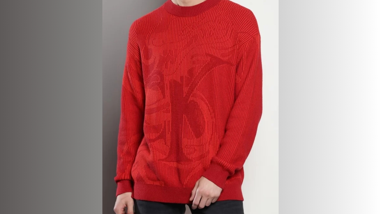 Calvin Klein V-neck pullover cotton sweater