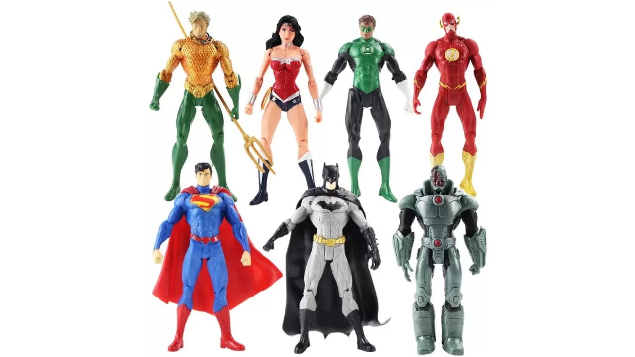 Delite New DC Justice League Super Hero Action Figures – 7 Toys Movie Models