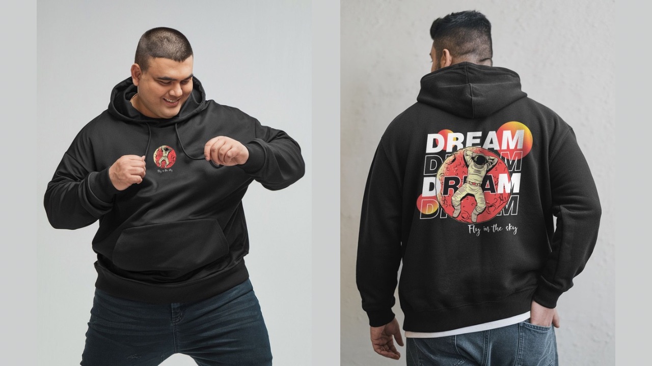 FFLIRTYGO Men Printed Hooded Sweatshirt