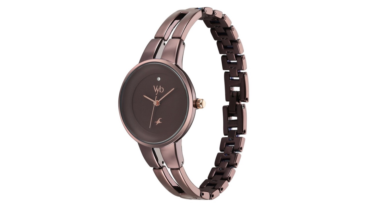 Fastrack Vyb Halo Women Bracelet Style Analogue Watch FV60035QM01W