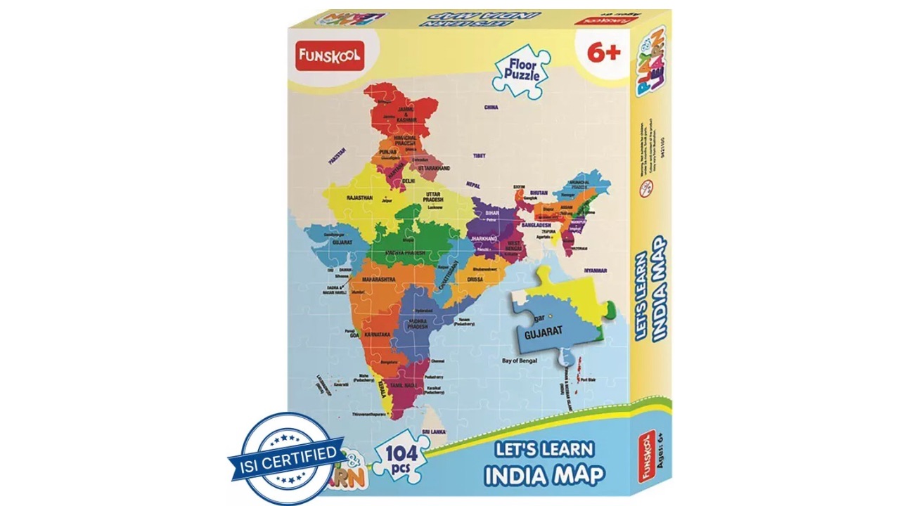 Funskool India Map Puzzles – Learning Game