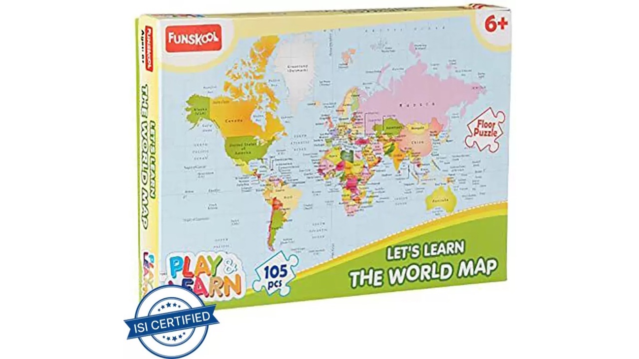 Funskool World Map Puzzles – Educational Game