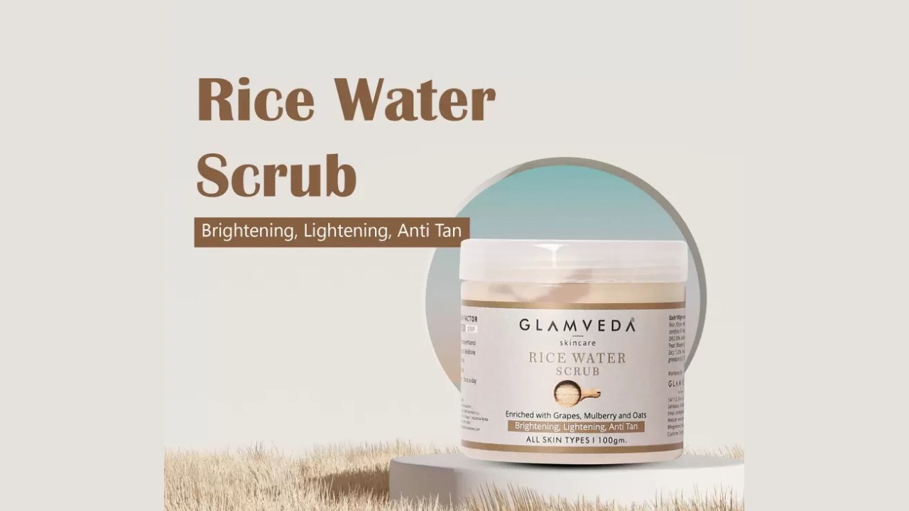 Glamveda Rice Water Face Scrub
