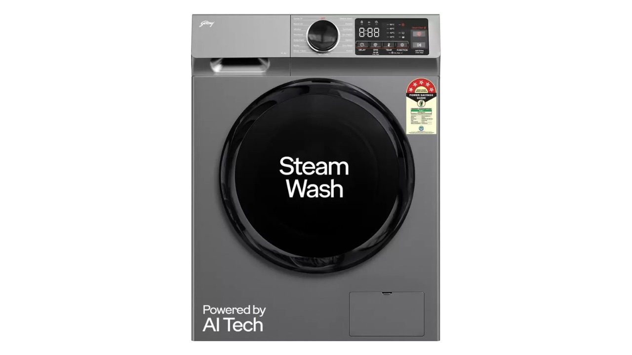 Godrej 9 kg 5 Star Fully Automatic Front Load Washing Machine (WFEON CEL 9014 IEBT SLSR)