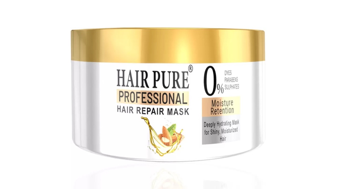 Hair Pure Damage Repair Mask - Deeply Nourishing for Dry, Damaged, and Frizzy Hair