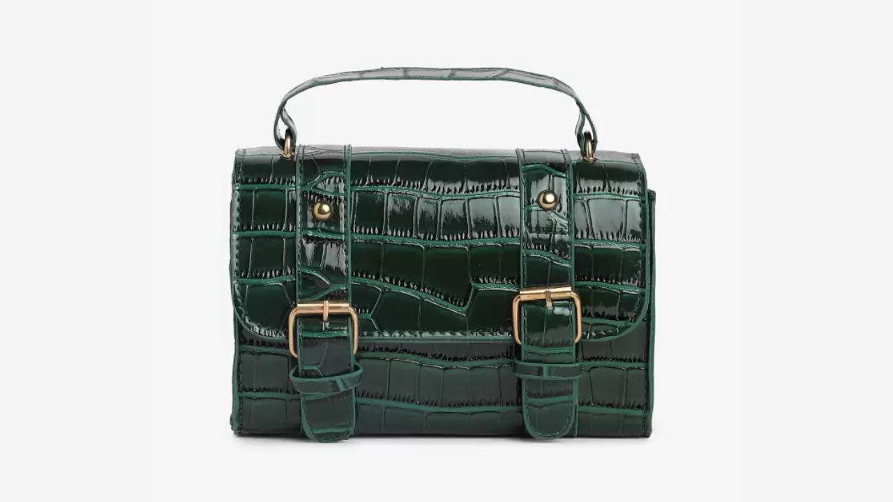 Haute Sauce Women Green Handbag