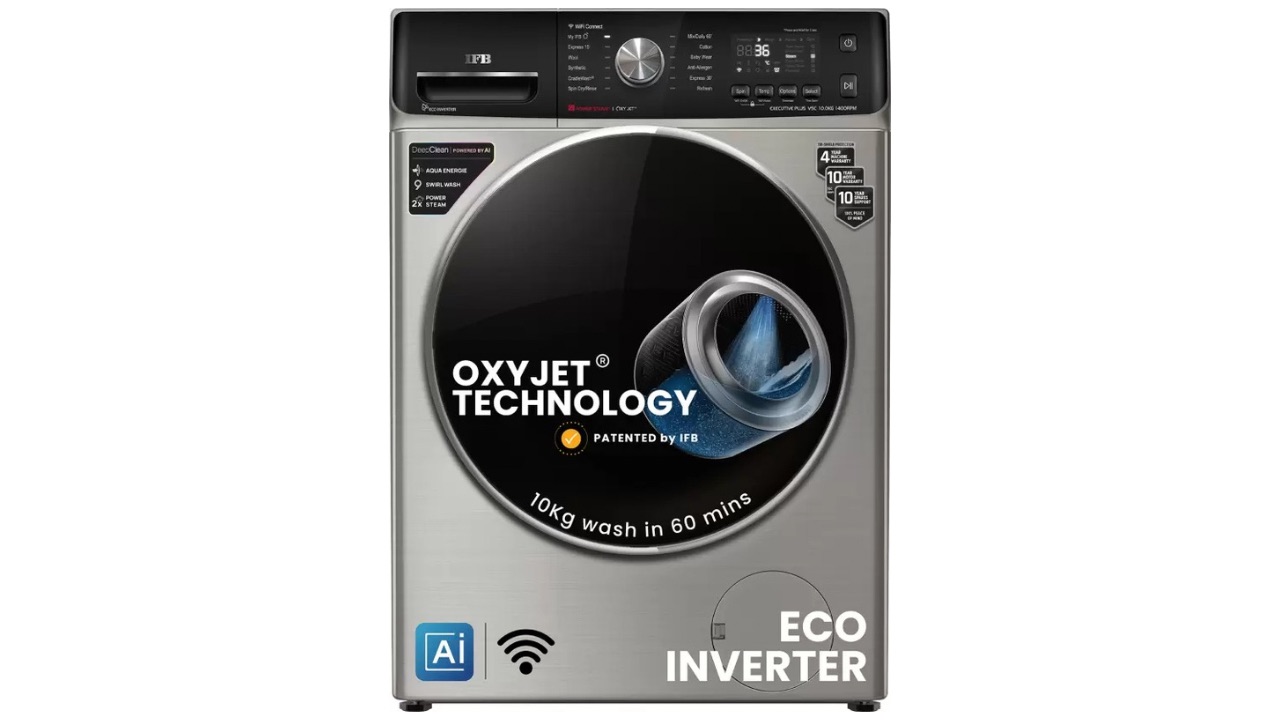 IFB 10 kg 5 Star Fully Automatic Front Load Washing Machine with In-built Heater (EXECUTIVE PLUS VSC 1014 SSL)