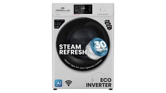 IFB 7 kg 5 Star Fully Automatic Front Load Washing Machine with In-built Heater (SERENA GXN 7012)
