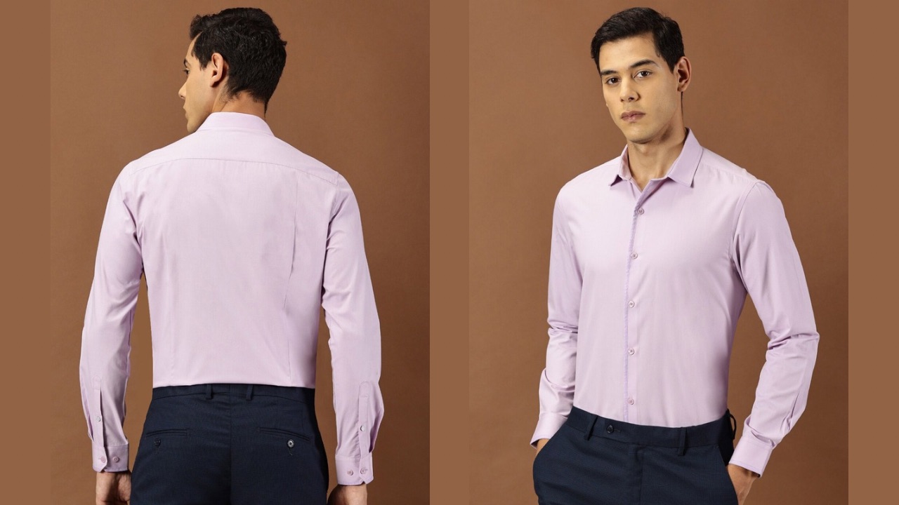 INVICTUS Original Slim Fit Spread Collar Cotton Formal Shirt