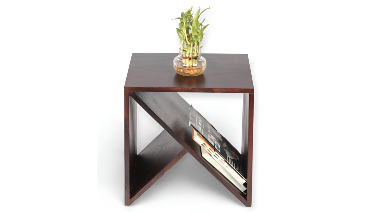 Ikiriya Red Wood Contemporary Bedside Table