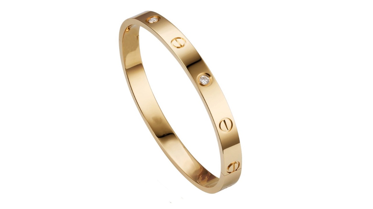 Jewels Galaxy Women Gold-Plated American Diamond Bangle-Style Bracelet