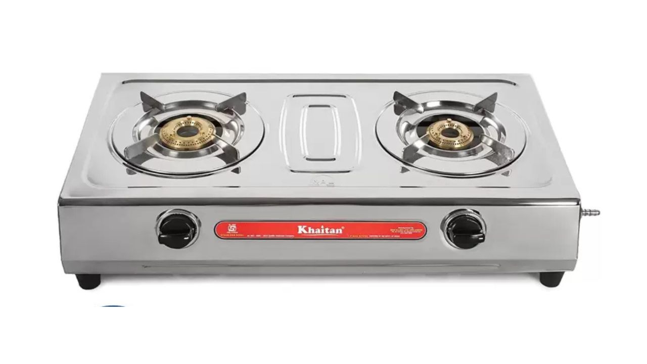 Khaitan 2 Burner VS2 Smart Stainless Steel Manual Gas Stove