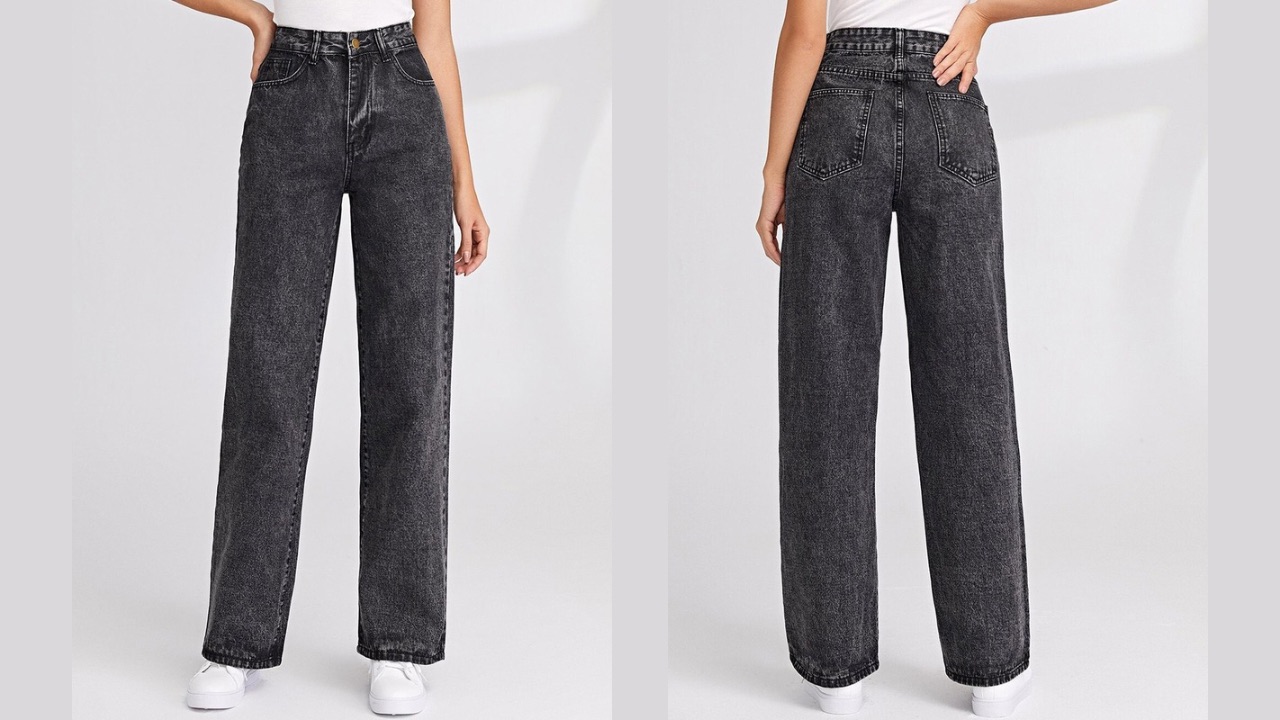 Kotty Women Jean Straight Fit High Rise Stretchable Jeans