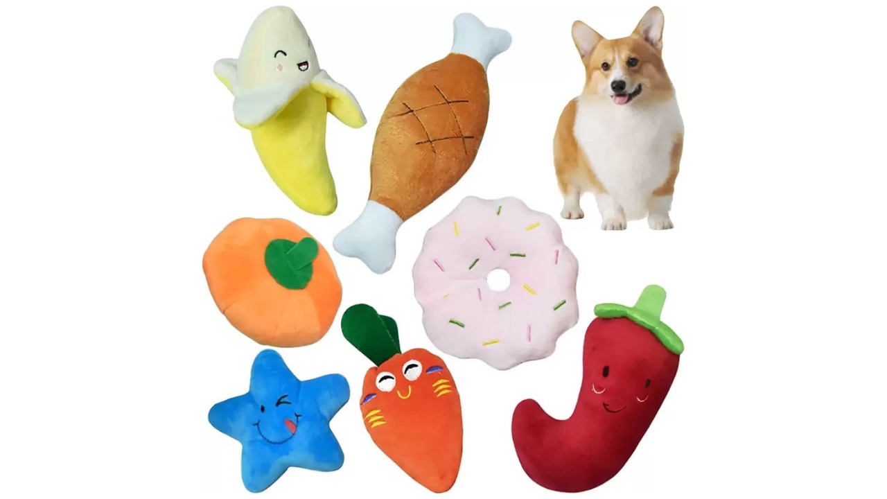 Kutkut 7-Piece Squeaky Toy Set
