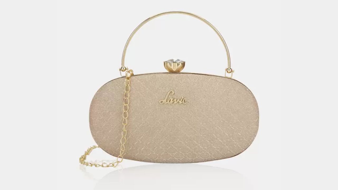 Lavie Party Brown Clutch