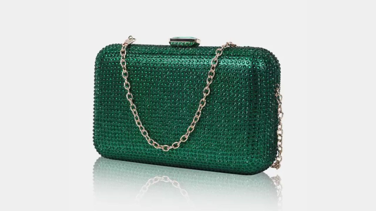 Lino Perros Party Green Clutch