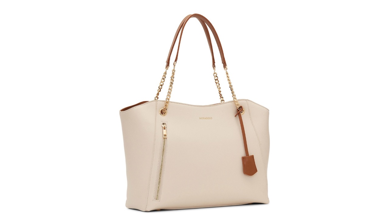 MIRAGGIO Structured Oversized Tote Bag