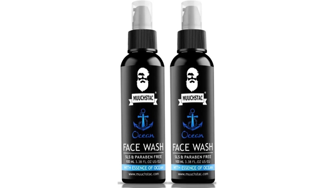 MUUCHSTAC Ocean for Men, Fights Acne & Pimple, Brighten Skin, All Skin Types Face Wash