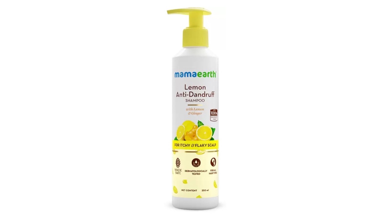 Mamaearth Lemon Anti-Dandruff Shampoo (Ginger for Itchy & Flaky Scalp)