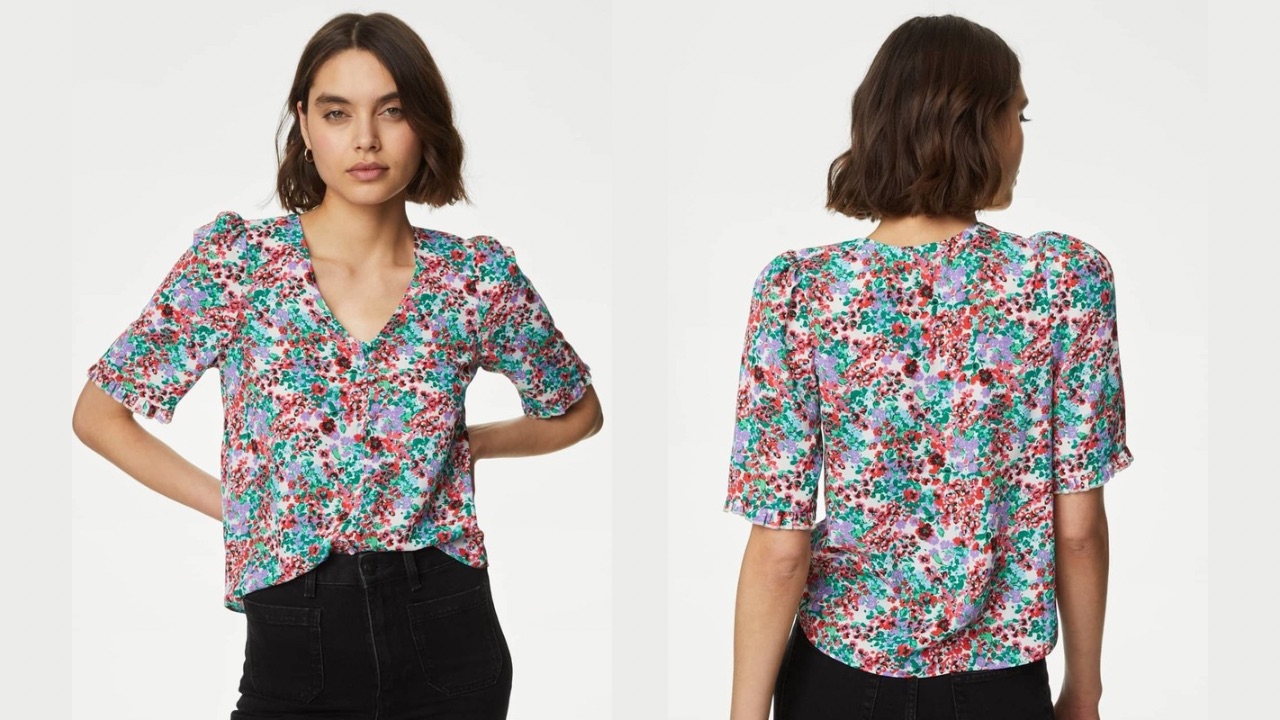 Marks & Spencer Floral Print Top