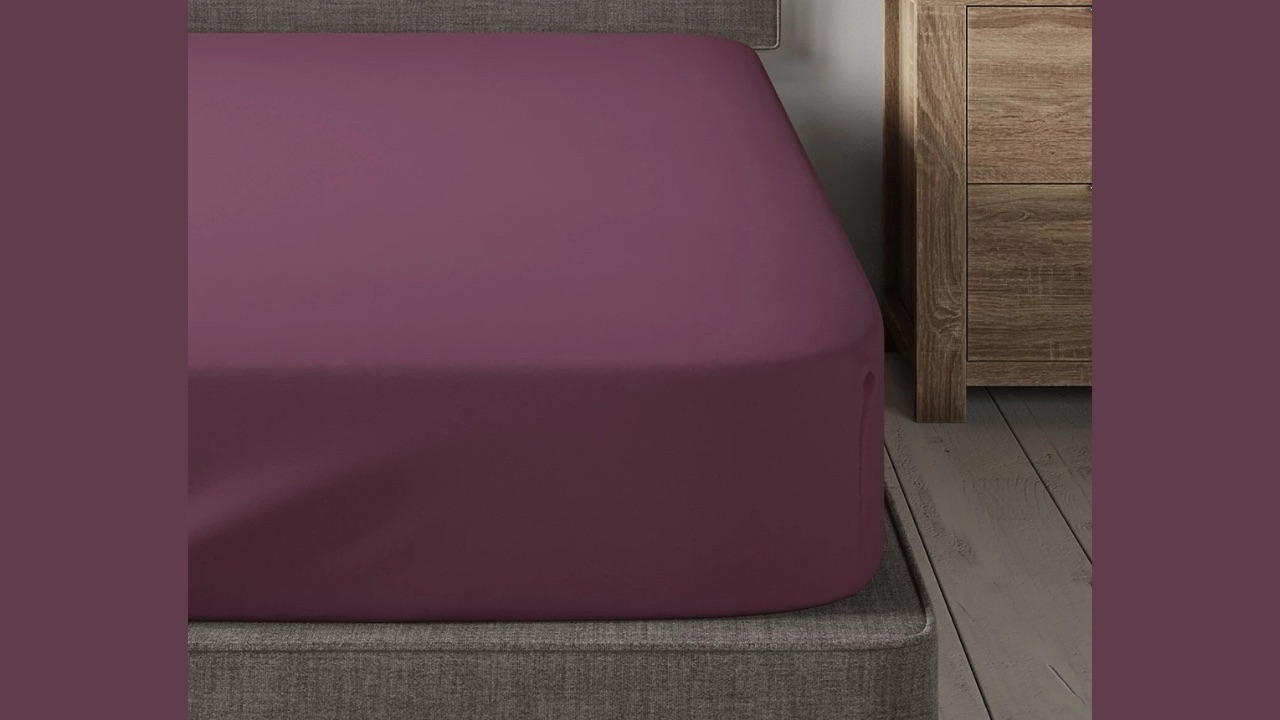 Marks & Spencer Purple 230 TC King Bedsheet