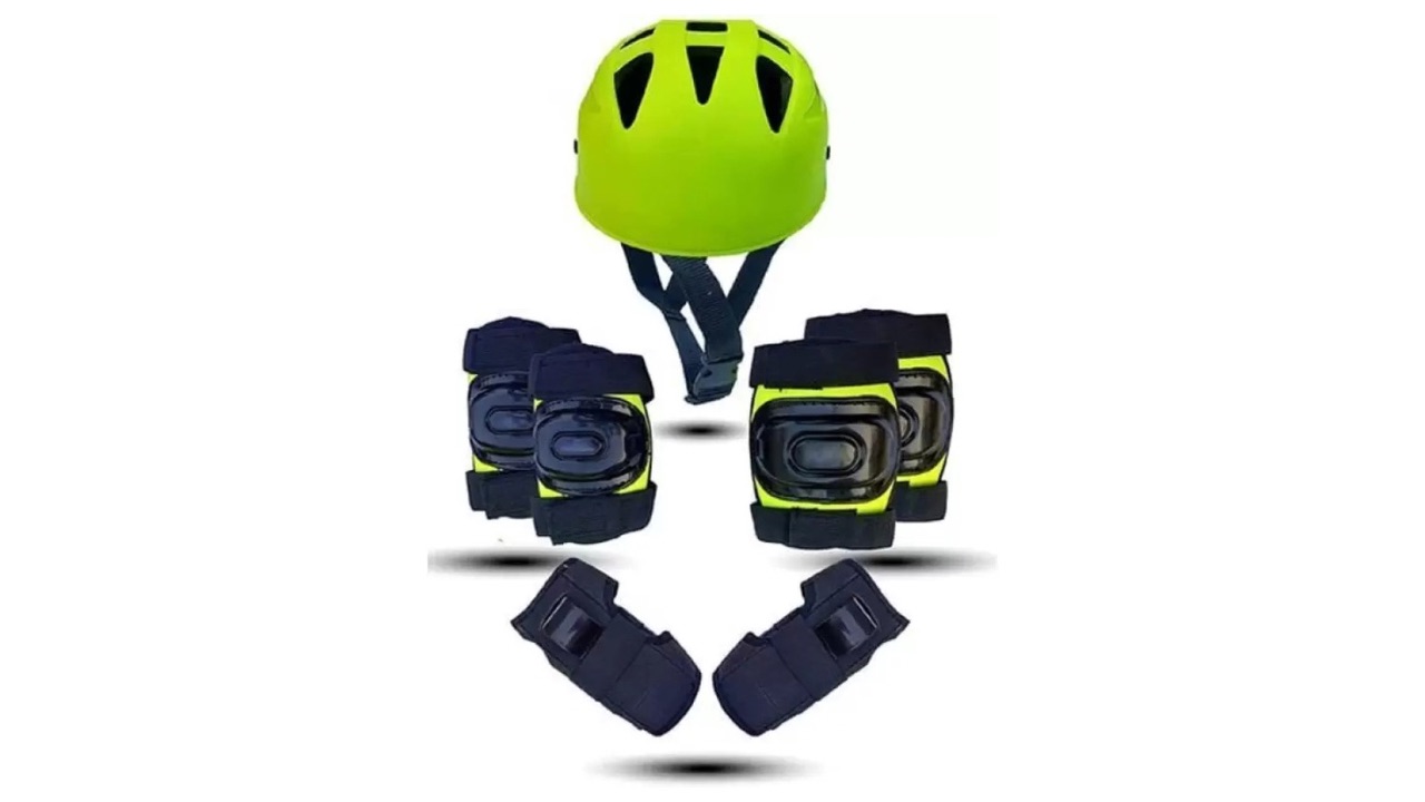 Minesfit Skating Protection Kit (Helmet, Elbow, Knee, Hand Guard) Combo