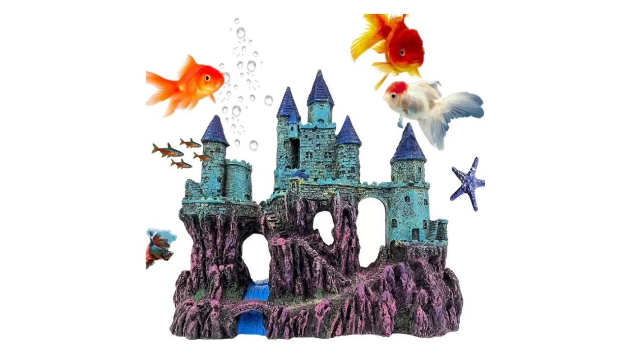 Mistletoe Ancient Castle Fish Tank Decoration