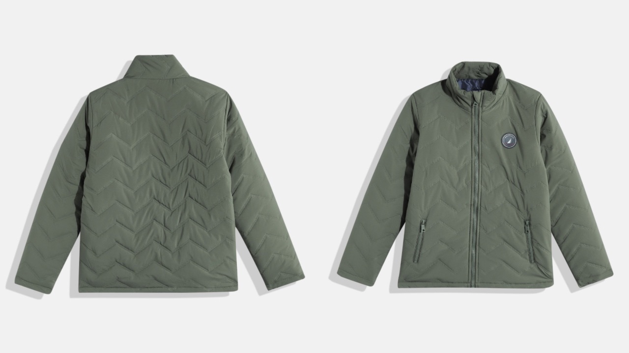 Nautica Boys Chevron Detail Padded Jacket