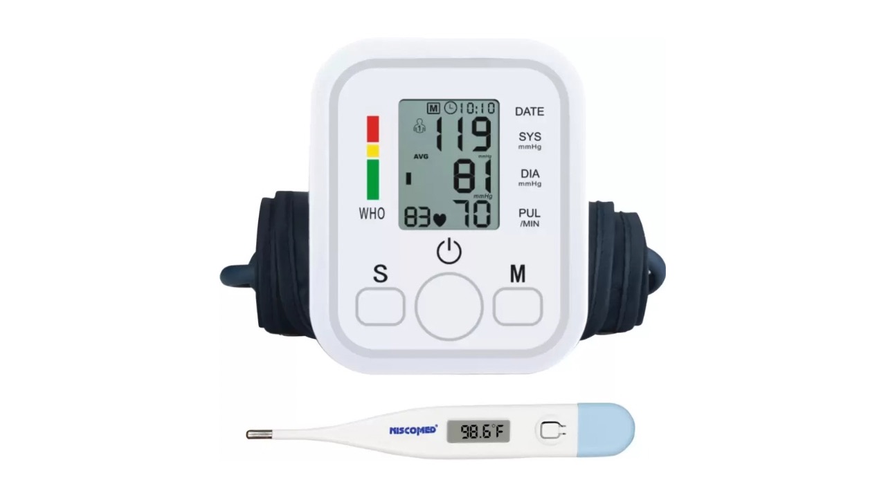 Niscomed PW-222 BP Monitor – Large Display and Memory Storage