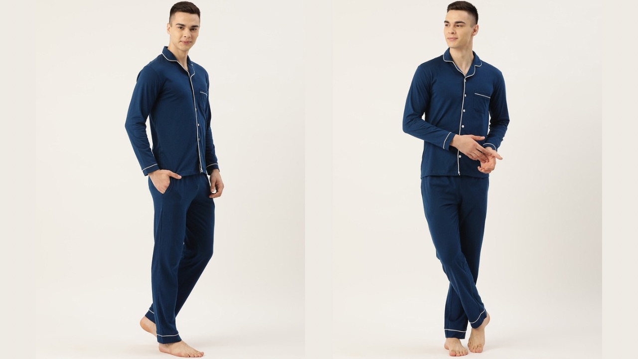 Nite Flite Men Cotton Night suit