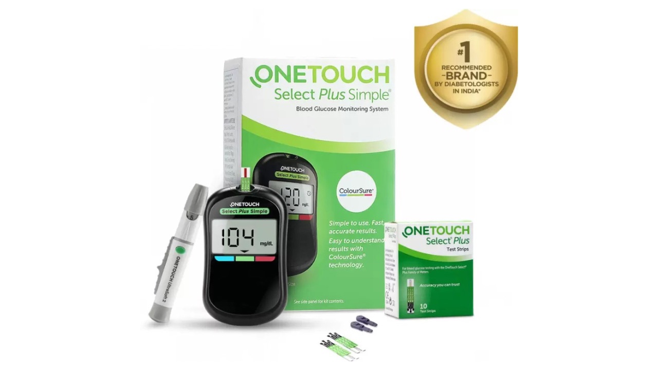 OneTouch Select Plus Simple Glucometer – No-Coding, Hassle-Free Testing