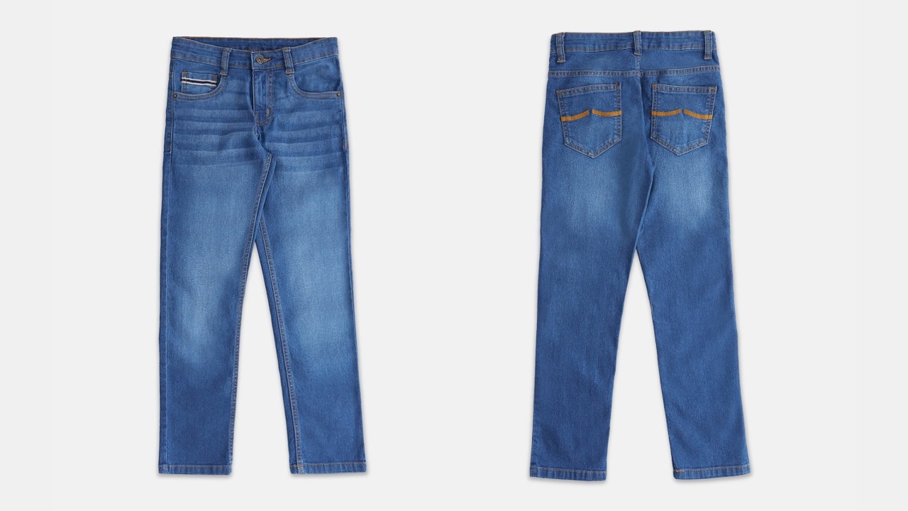 Pantaloons Junior Boys Mid Top Light Fade Cotton Jeans