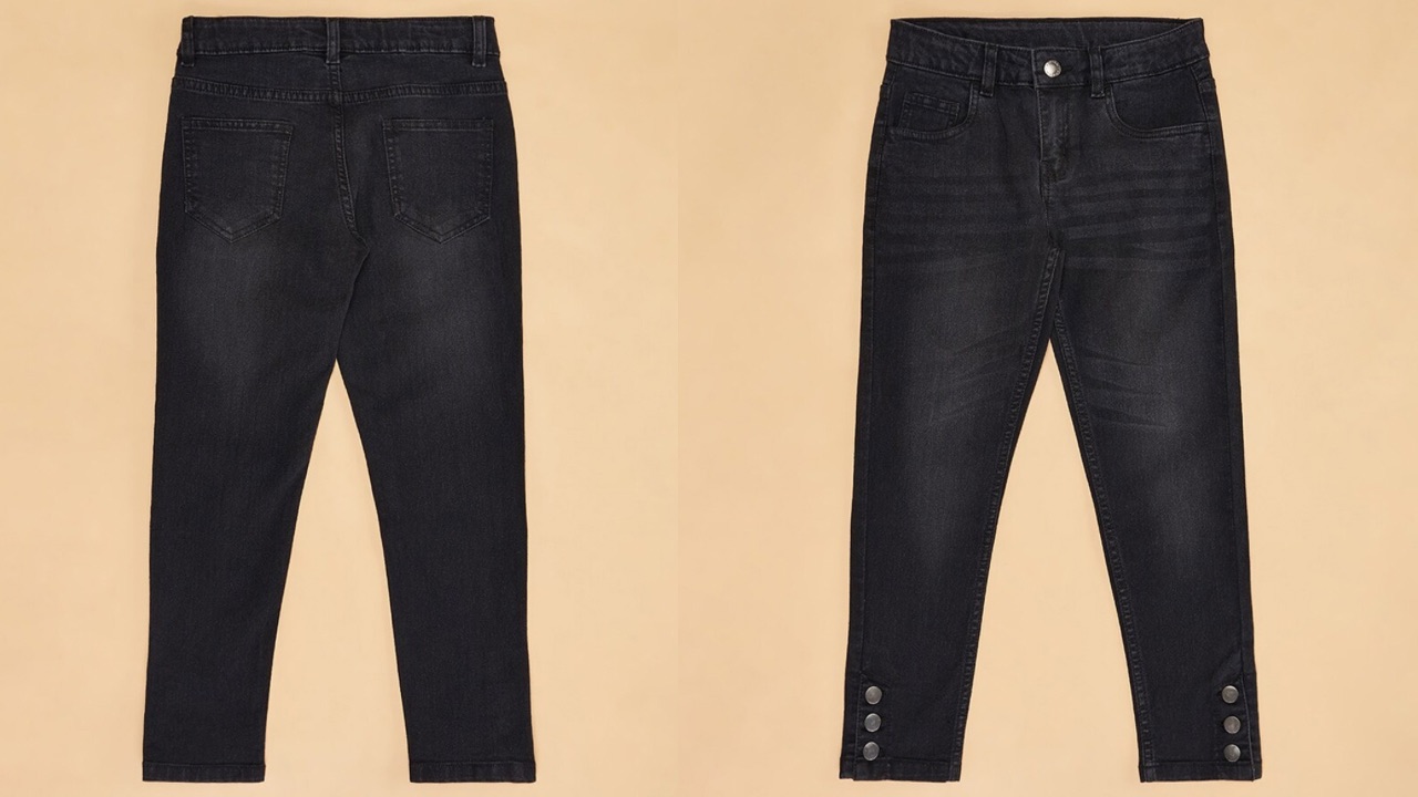 Pantaloons Junior Girls Mid-Rise Clean Look Pure Cotton Jeans