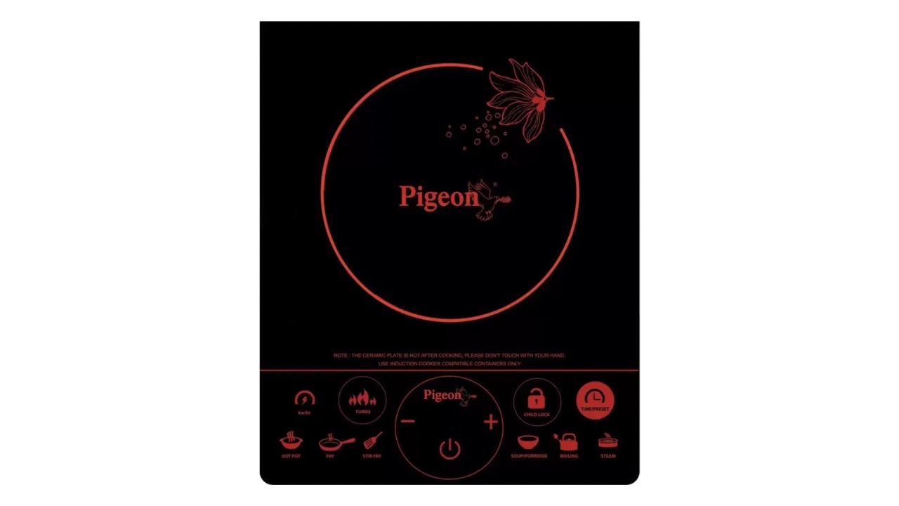 Pigeon 2100-Watt Induction Cooktop (Touch Panel, Model 2)