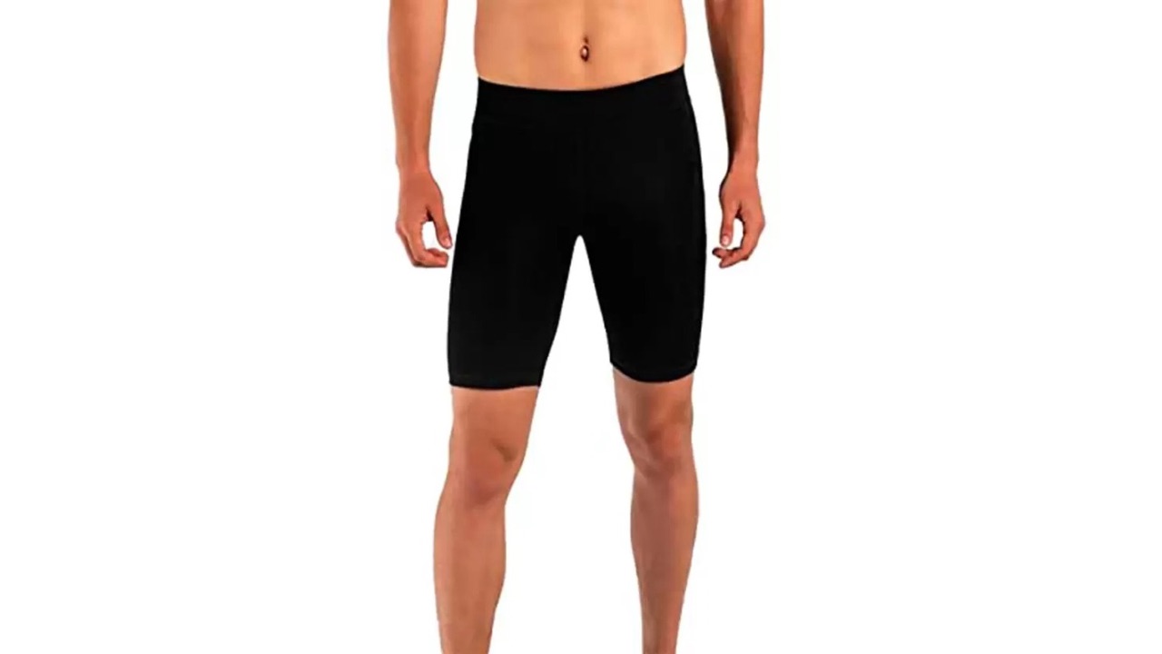 Rzlecort Solid Men's Black Swim Shorts