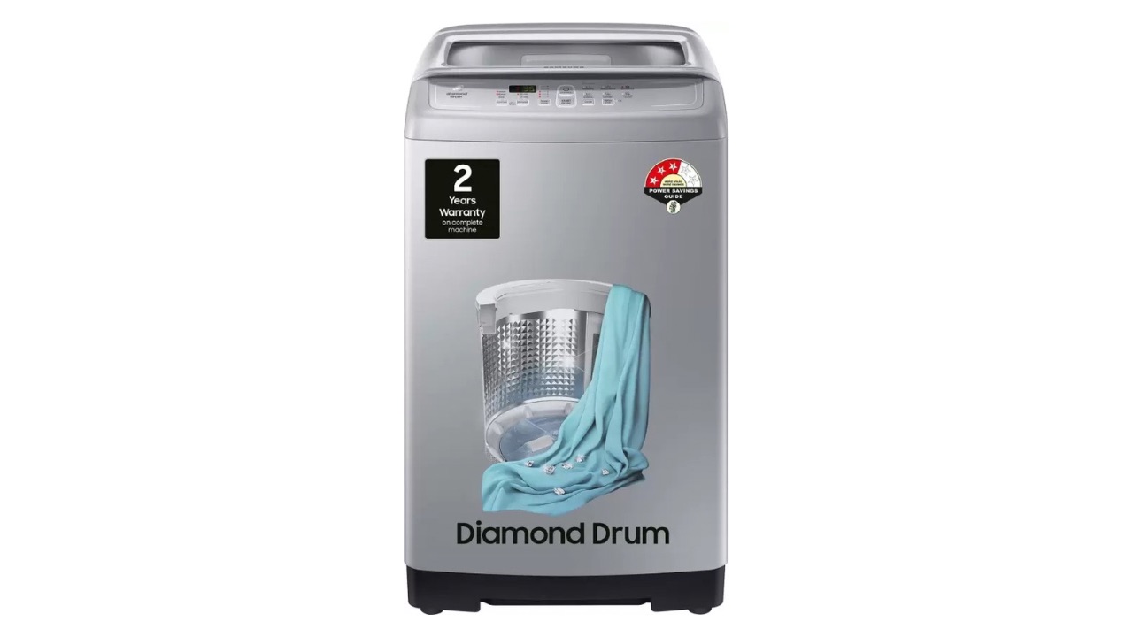 SAMSUNG 7 kg Diamond Drum Fully Automatic Top Load Washing Machine (WA70A4002GS:TL)